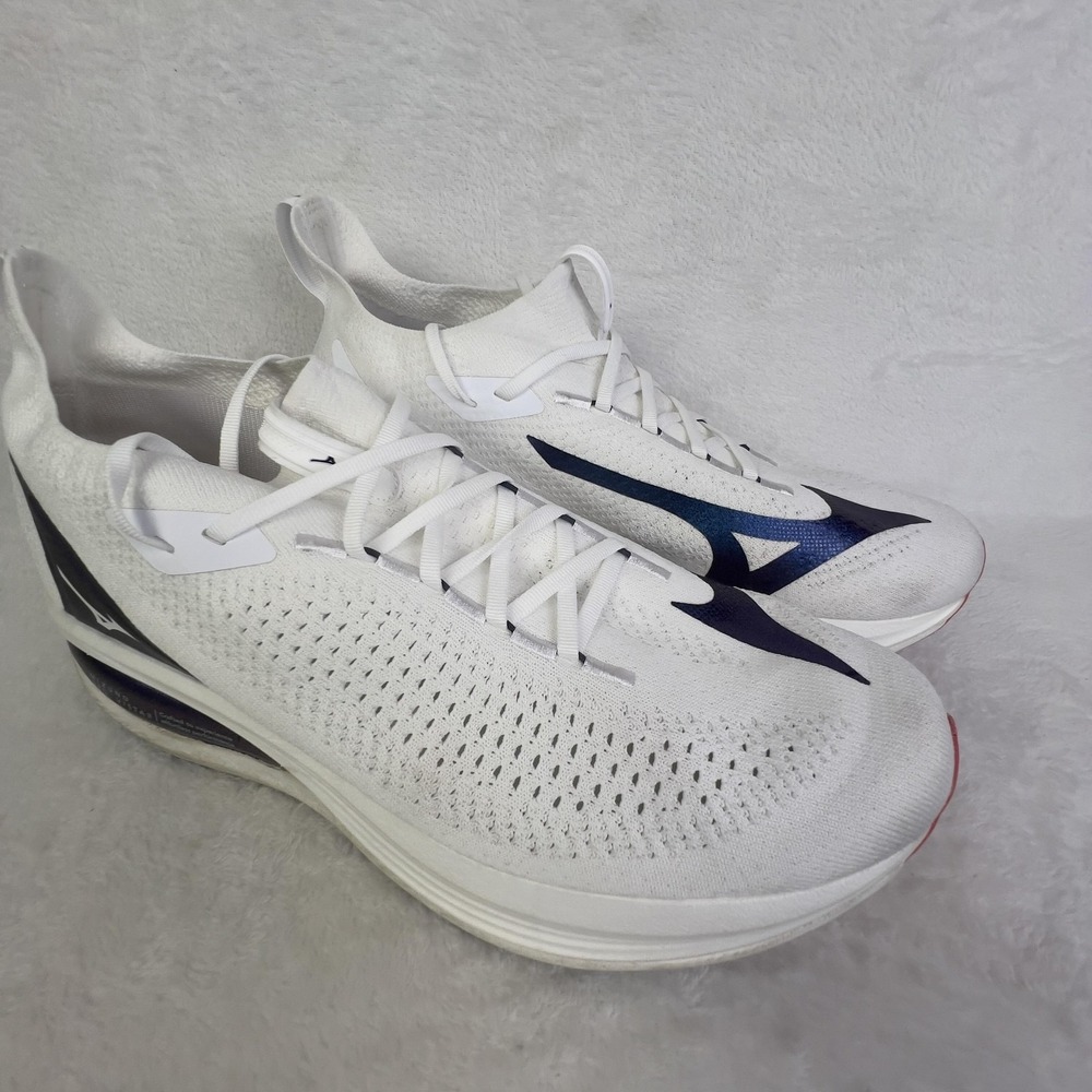 Mizuno Neo Vista II Shoes Mens 14 White Knit Running Sneakers J1GC253401